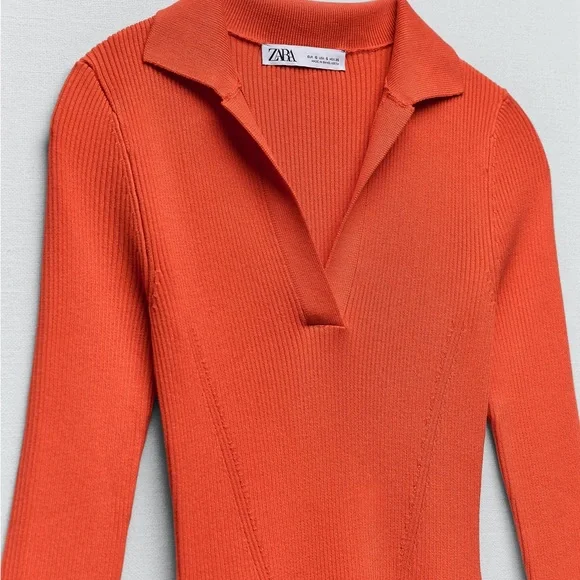 Zara SKATER KNIT DRESS - Picture 7 of 9